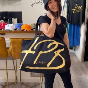 Sac de plage Les petites bastiaises doré